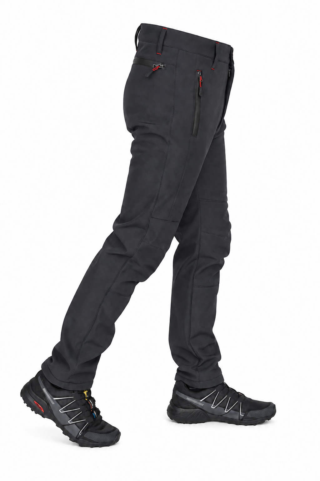 Füme Polarlı Softshell Pantolon — yan görünüm